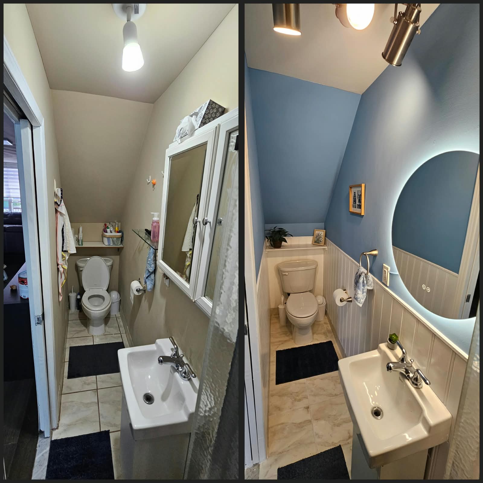 Before and after transformation completed by Castle Build
