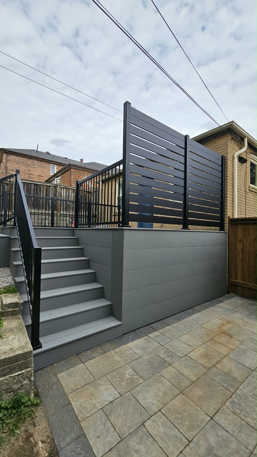 Railings built by Castle Build in the Toronto area